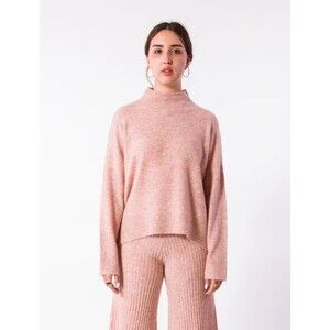 WN Women's M/L Kerisma Graham Sweater Opal G850 Oversice Hi-Lo Pullover MockNeck